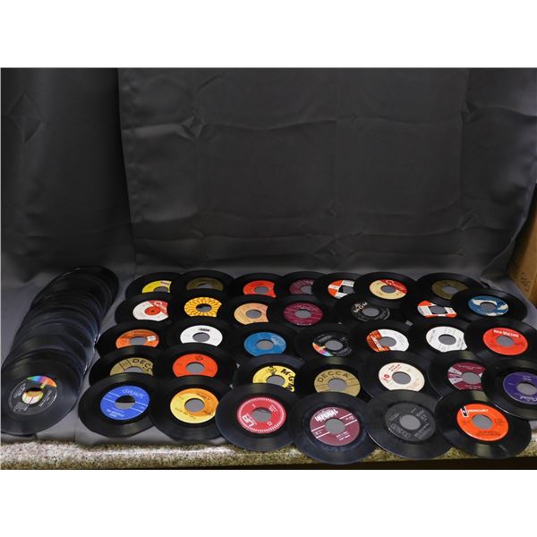 Lot of approx 75+ 45s Records Vinyl Assorted