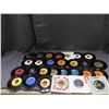Image 1 : Lot of 29 60s 70s Rock 45s Records