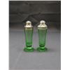 Image 4 : Uranium Glass Salt and Pepper Shakers