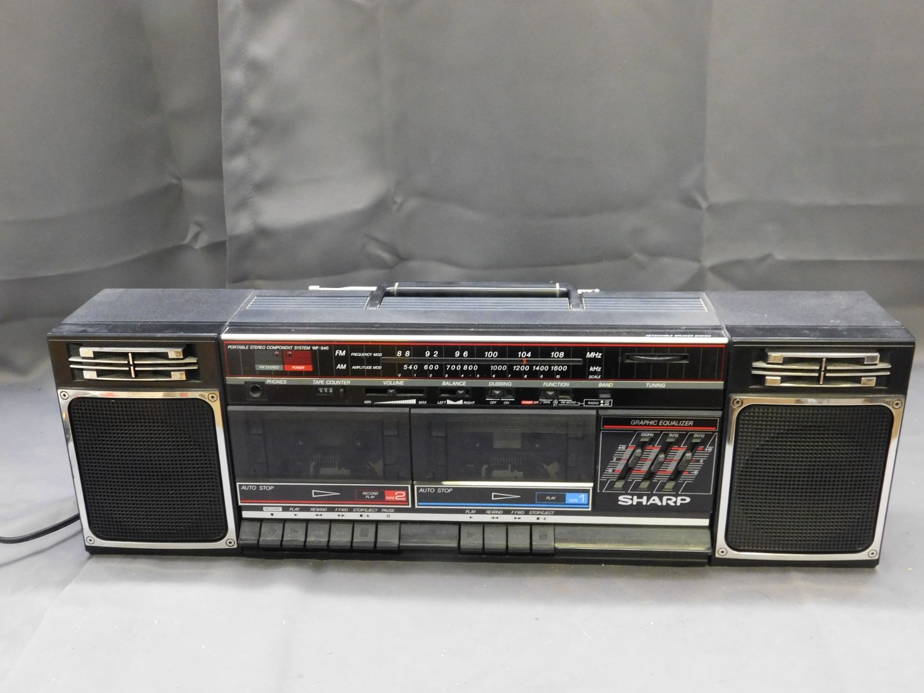 SHARP QT89 Portable Stereo Component – Souviens toi de la SHARP QT89 Portable Stereo Component – Souviens toi de la