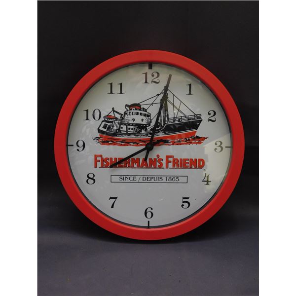 Fisherman's Friend Wall Clock 10" Diameter