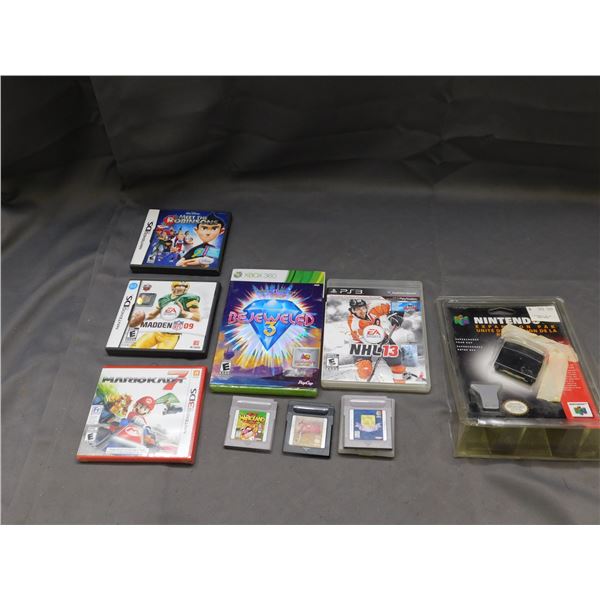 Lot of Assorted Video Games Nintendo Gameboy Link's Awakening, Wario Ware, Game & Watch, Mario Kart
