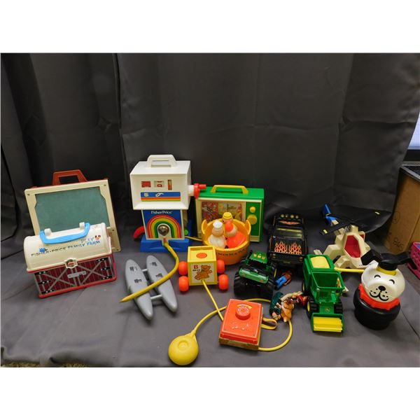 LARGE Box of Fisher Price Toys