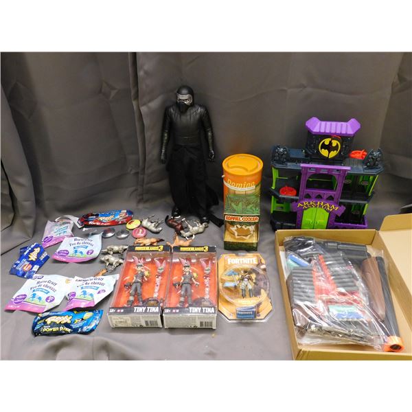 Lot of Assorted Toys NERF Gun, Batman Arkham Asylum, Star Wars, Breyer Horses, Borderlands 3, Etc