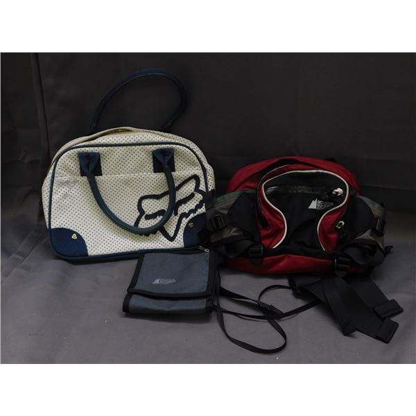 3pcs Mountain Equipment Co Satchel Bag and Small Bag, Tote Purse with Fox Detail