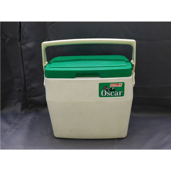 Coleman Oscar Cooler Green & White Vintage