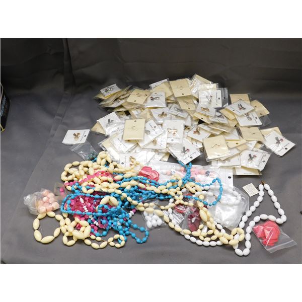 Lot of Assorted Costume Jewelry and Remembrance Day Pins in Gold and Silver Tone