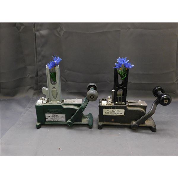 lot of 2 Floral Stemming Machine's BNK and Steel Pix