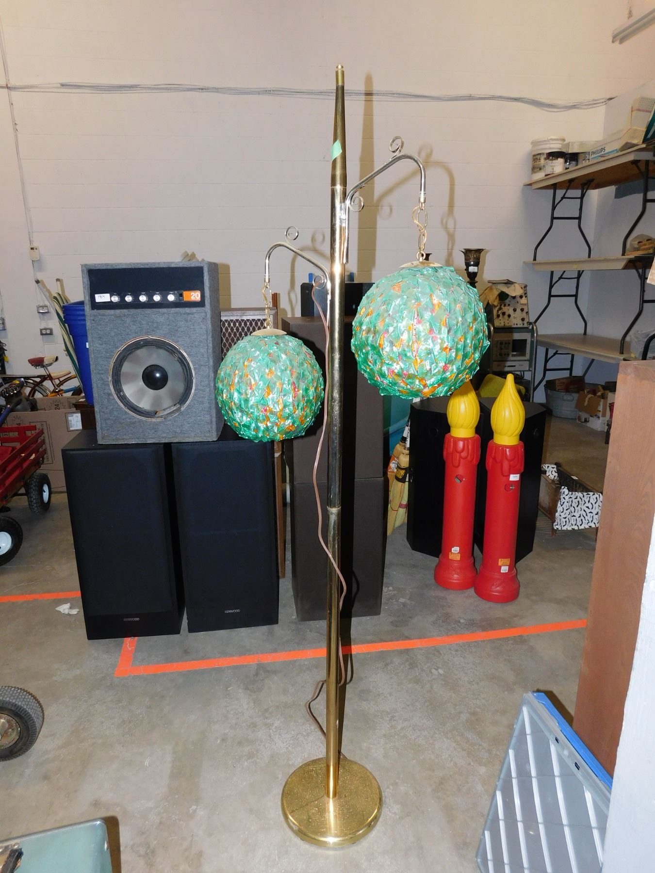 Spaghetti Ribbon MCM Mid Century Floor Lamp