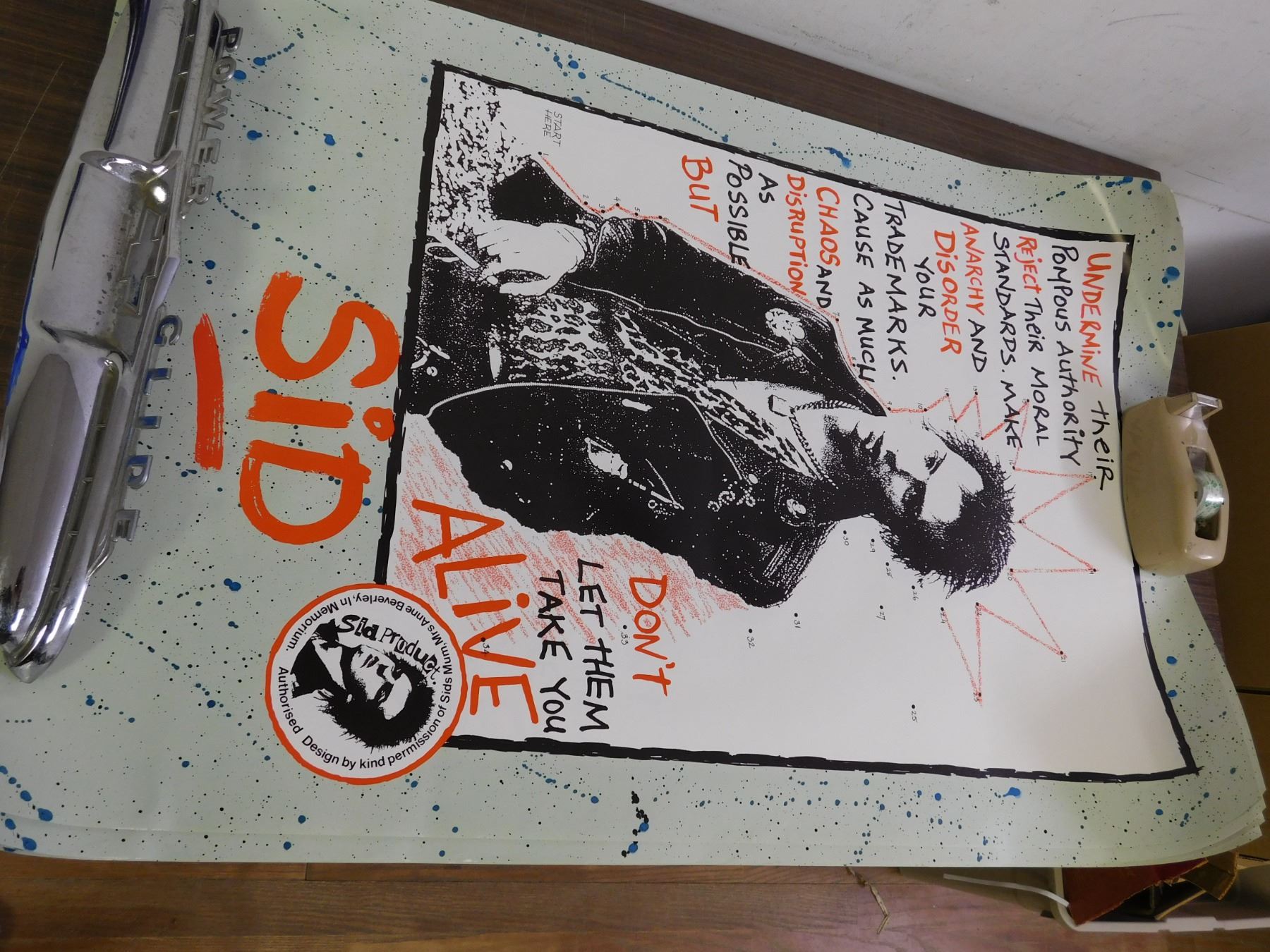 Lot of 4 Sid Vicious Posters 2ft x 3ft
