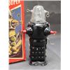 Image 2 : Friction Robot Space Trooper Forbidden Planet (Black) Wind Up Tin Lithograph Toy