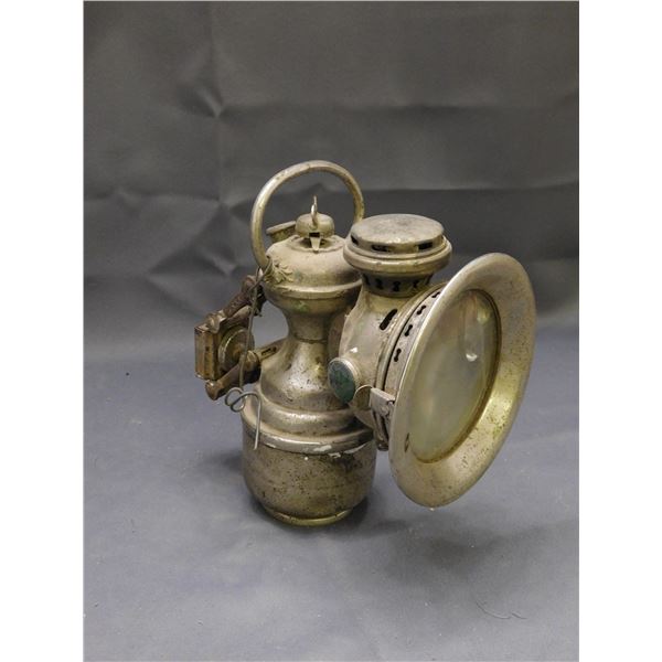 Powell Hanmer Acetylene Bicycle Lamp Driving Light Coach Buggy Bicycle Lantern Lens has damage