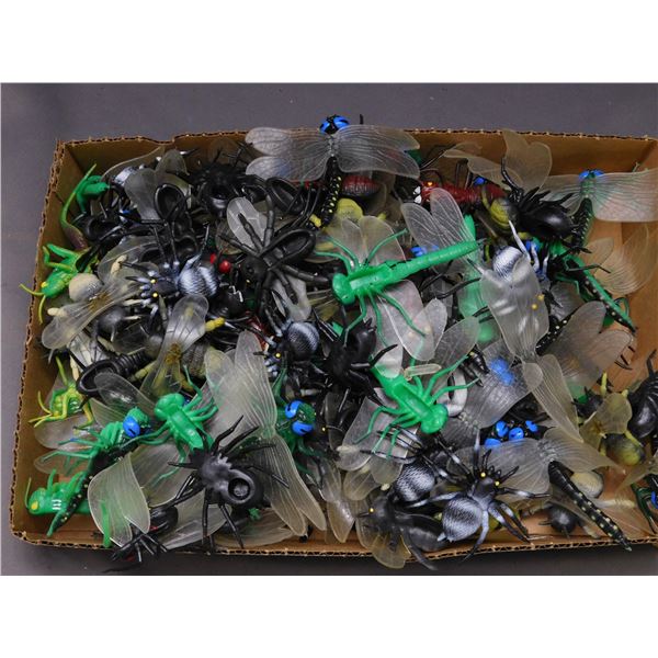 150 Bugs and Spiders with Translucent Wings Plastic Toys