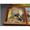 Image 3 : 3 Hand Painted Tile Artwork Framed and Hand Signed by Artist 14" x 19"