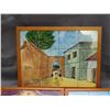 Image 4 : 3 Hand Painted Tile Artwork Framed and Hand Signed by Artist 14" x 19"