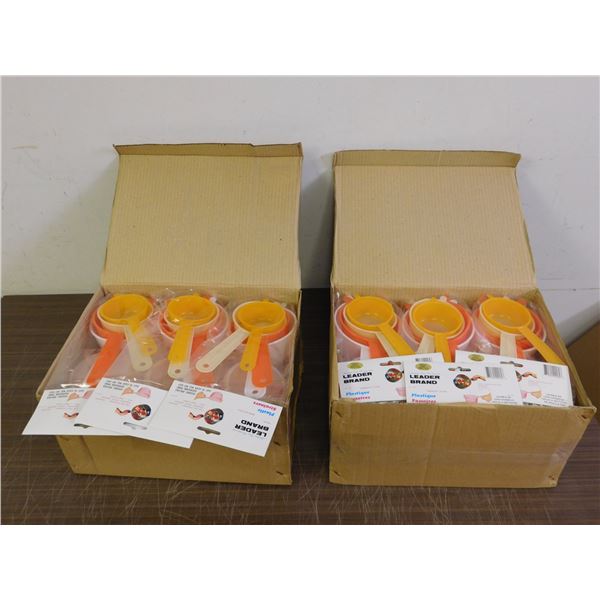 24 NEW Sets of 4-packs Plastic Strainers Sifters Sieve