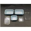 Image 3 : Lot of 3 Pyrex Fridge Storage Containers w Lids Blue