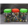 Image 1 : 3 Containers Full of Vintage Marbles