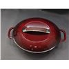 Image 2 : Deep Red Burgundy Cast Iron Enamel Dutch Oven Crock Pot by KitchenAid