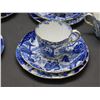Image 2 : Lot of 20pcs Royal Crown Derby "Mikado" Fine Bone China Trios, Serving Plates & Extras