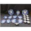 Image 9 : Lot of 20pcs Royal Crown Derby "Mikado" Fine Bone China Trios, Serving Plates & Extras