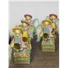 Image 3 : Ceramic & Metal Trinket Decorations Girls Flowers Spring Cloisonne on Bench Figurines Hallmark
