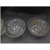 Image 2 : Lot of 4 Glass Vases Lady American Prescut EAPG w Flower Frogs.(1 with lid)