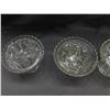 Image 3 : Lot of 4 Glass Vases Lady American Prescut EAPG w Flower Frogs.(1 with lid)