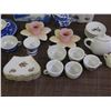 Image 2 : Lot of Assorted Doll Tea Sets, Miniature Cups Saucers, Trinket Boxes, Trays, Etc