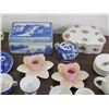 Image 3 : Lot of Assorted Doll Tea Sets, Miniature Cups Saucers, Trinket Boxes, Trays, Etc