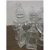 Image 3 : Lot of Glass Candy Jars / Apothecary Jars with Lids