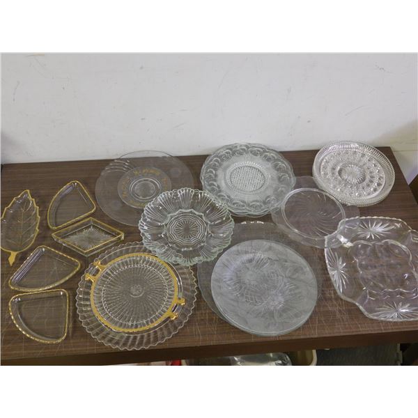 Lot of EAPG Serving Glass Plates