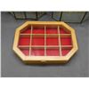 Image 2 : Lot of 3 Glass and Bras Mirrored Curio Display Cabinet