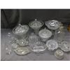 Image 1 : Lot of EAPG Glass Serving Dishes Clear Glass
