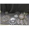 Image 1 : Lot of 20+ EAPG Serving Trays Assorted Divided, Pearlescent, Etc