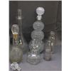 Image 2 : Lot of Assorted Glass Decanters