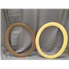 Image 2 : 2 Wood Style Oval Frames 19"x23"