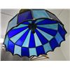 Image 2 : Blue Stained Glass Fixture 16" Diameter