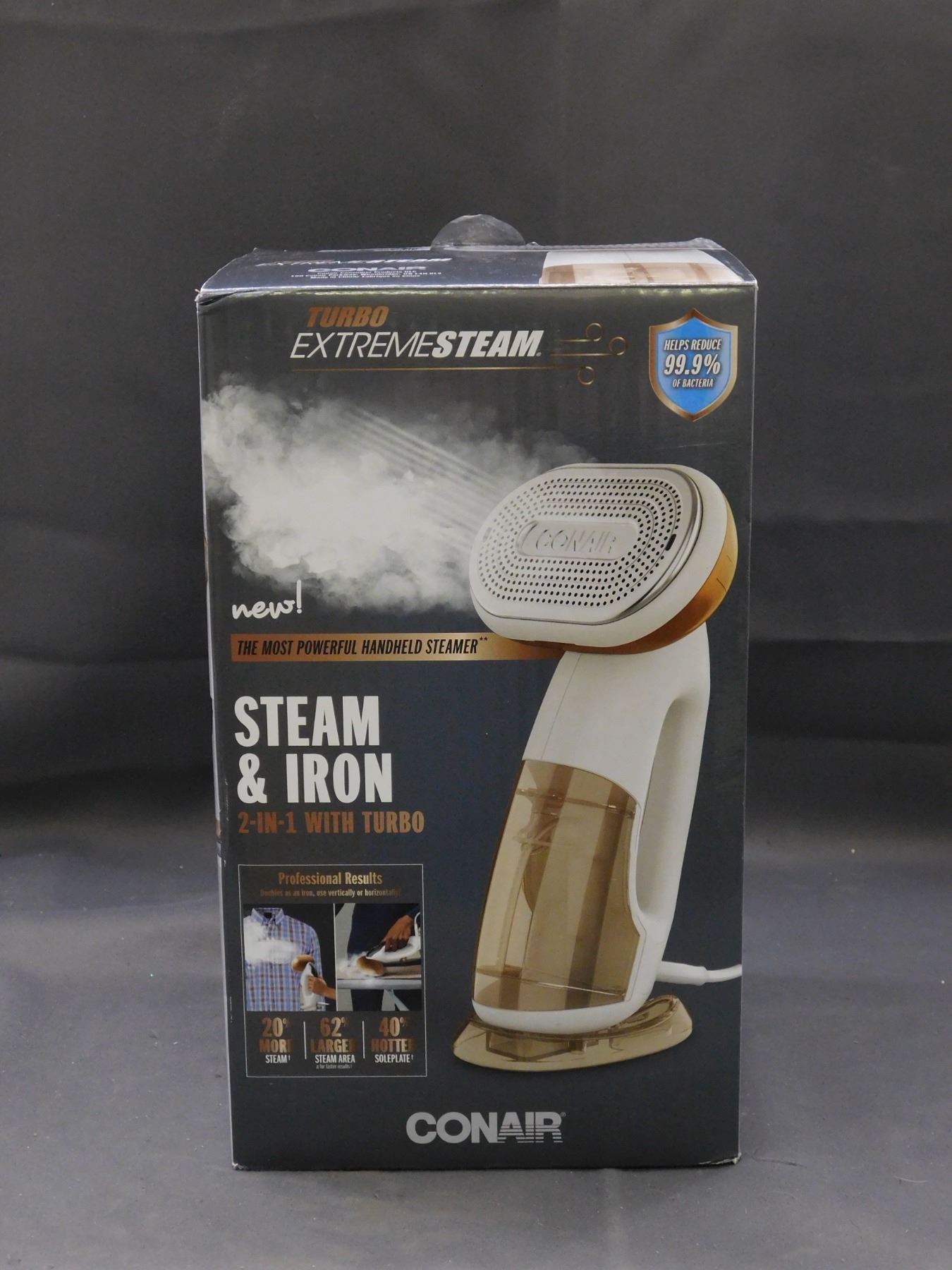 Turbo Extreme Steam Conair Steam and Iron Machine Handheld Tool