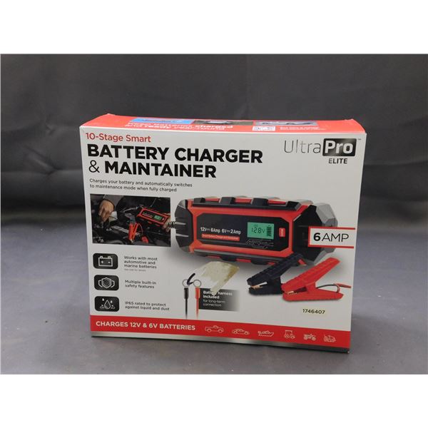 10 Stage Smart Battery Charger & Maintainer by UltraPro Elite