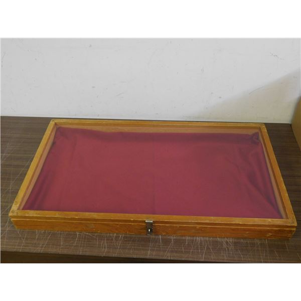 Wooden Glass Top Display Case