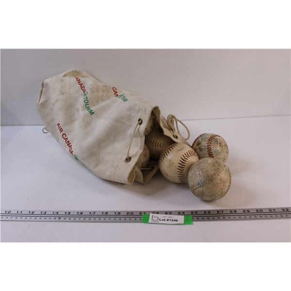 Softballs in Bag