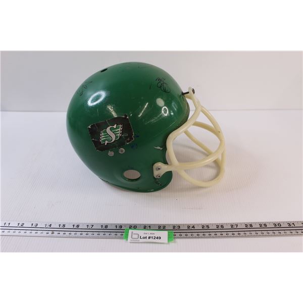 Signed Saskatchewan Roughriders Helmet