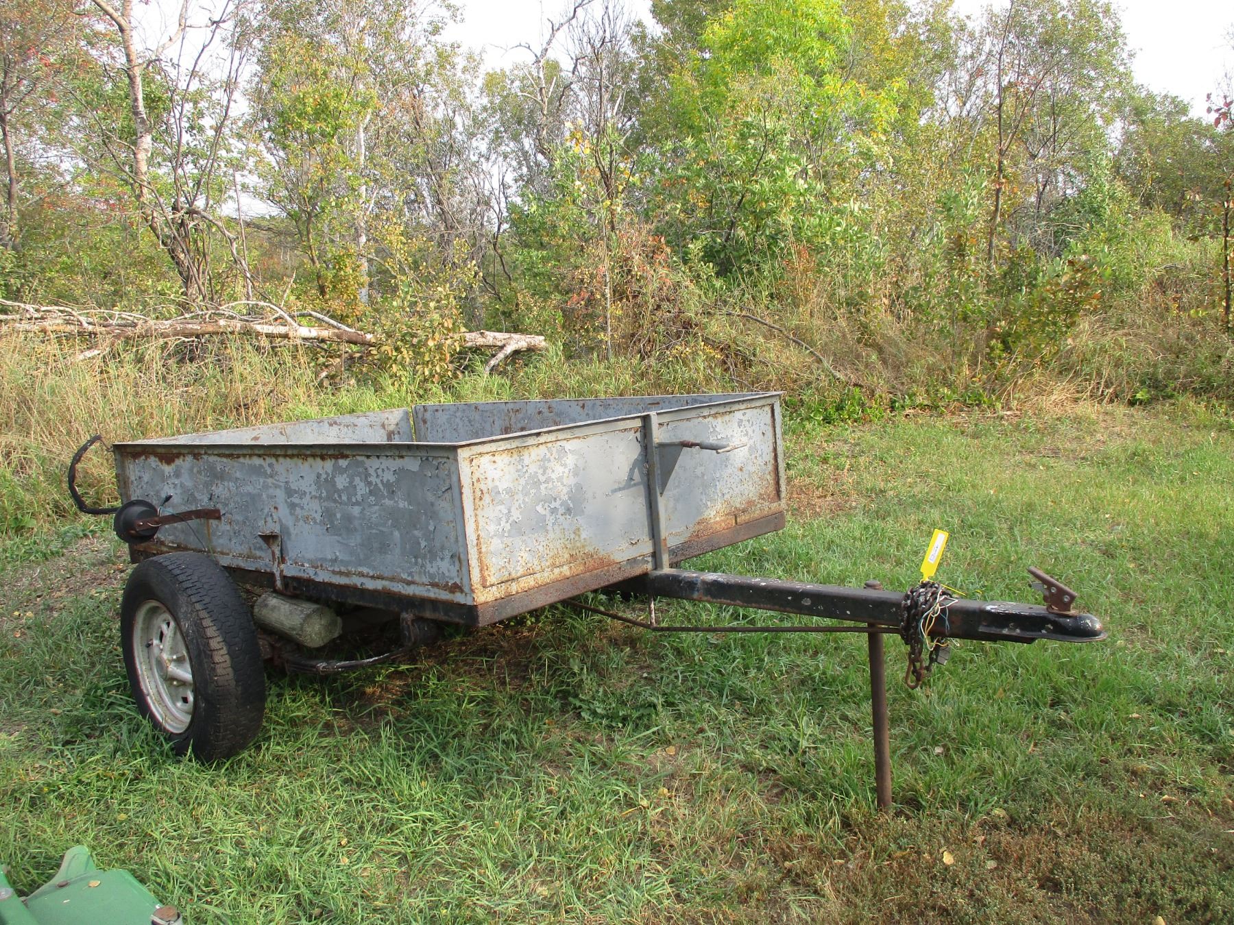 Home Built Steel Trailer, Single Axle (Sask. Plateable) 76