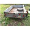 Image 8 : Home Built Steel Trailer, Single Axle (Sask. Plateable) 76" wide Fender to Fender. Box 74"Longx51.5"