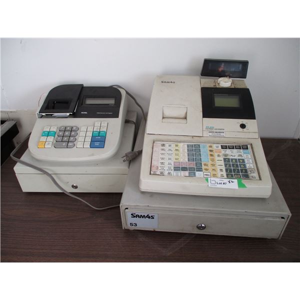 (2) Cash Registers (Royal & Sam4S)
