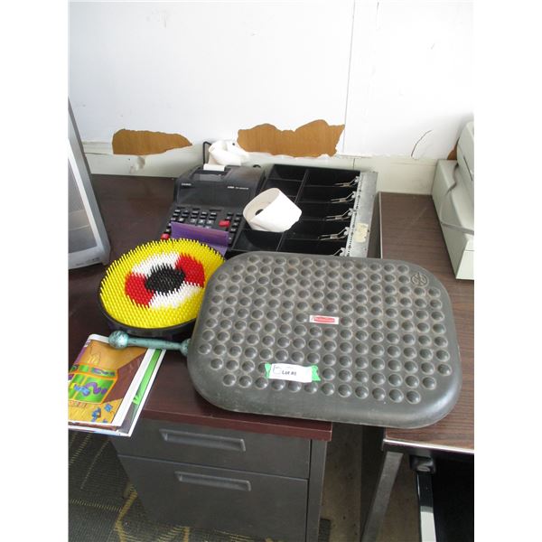 Rubbermaid Foot Board, Register Drawer, Casio Adding Machine etc.