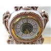 Image 3 : Wooden Table (Drawer Sticky) w/Mantle Clock (Chipped Top)