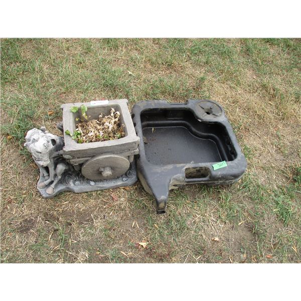 Horse Planter & Oil Catch Tray