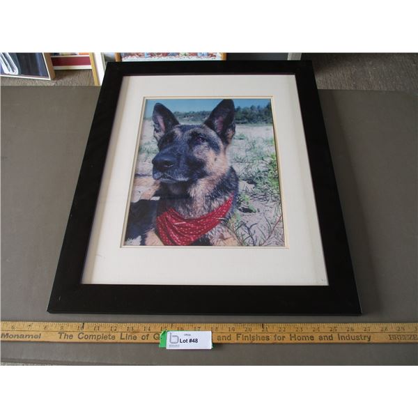 German Shepherd Dog Print (19"x23")